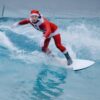 Surfing Santa spotted catching waves