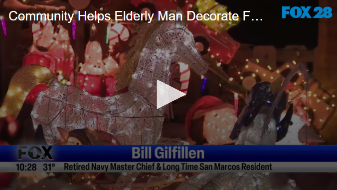 Community Helps Elderly Man Decorate For Christmas December 3rd 2024